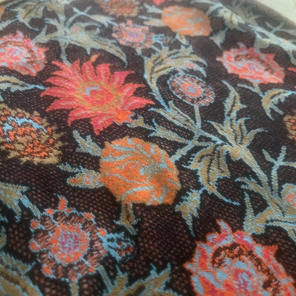 PERUVIAN CONNECTION Wildflower Jacquard Knit Dress 100 Pima Cotton Size Small - Picture 4 of 8